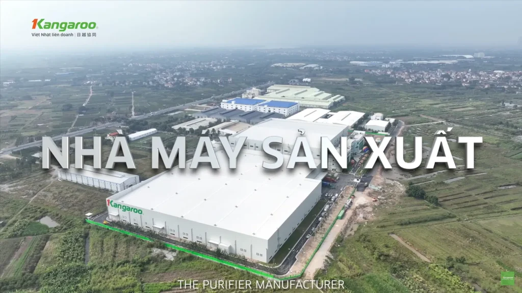 Aerial shot of the Kangaroo factory from the company profile video