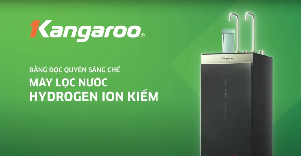 Frame from the Kangaroo Hydrogen Ion alkaline water purifier TVC