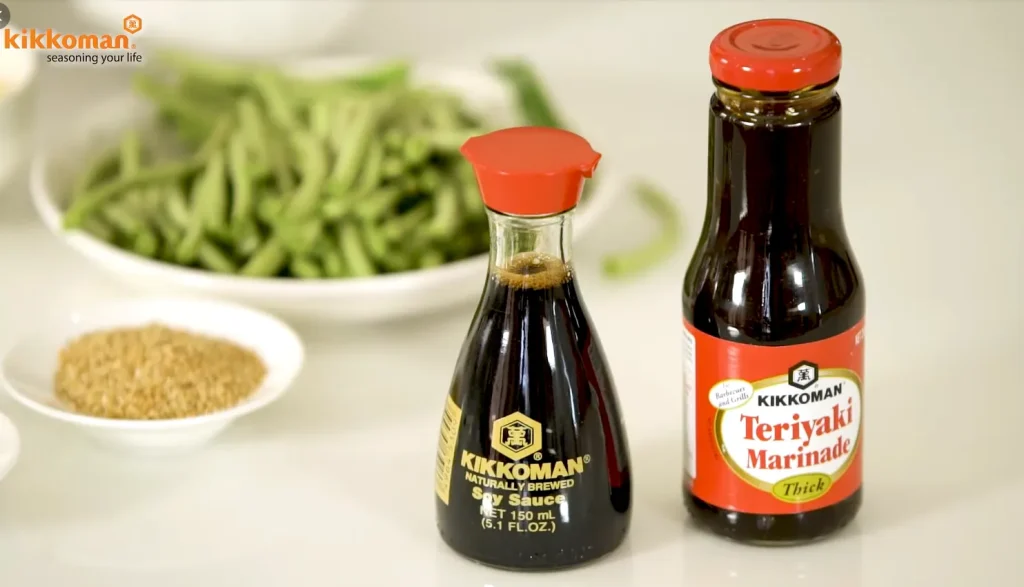 Kikkoman soy sauce and teriyaki marinade product shot