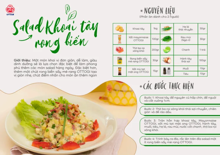 Cookbook spread: Ottogi sweet potato noodle salad