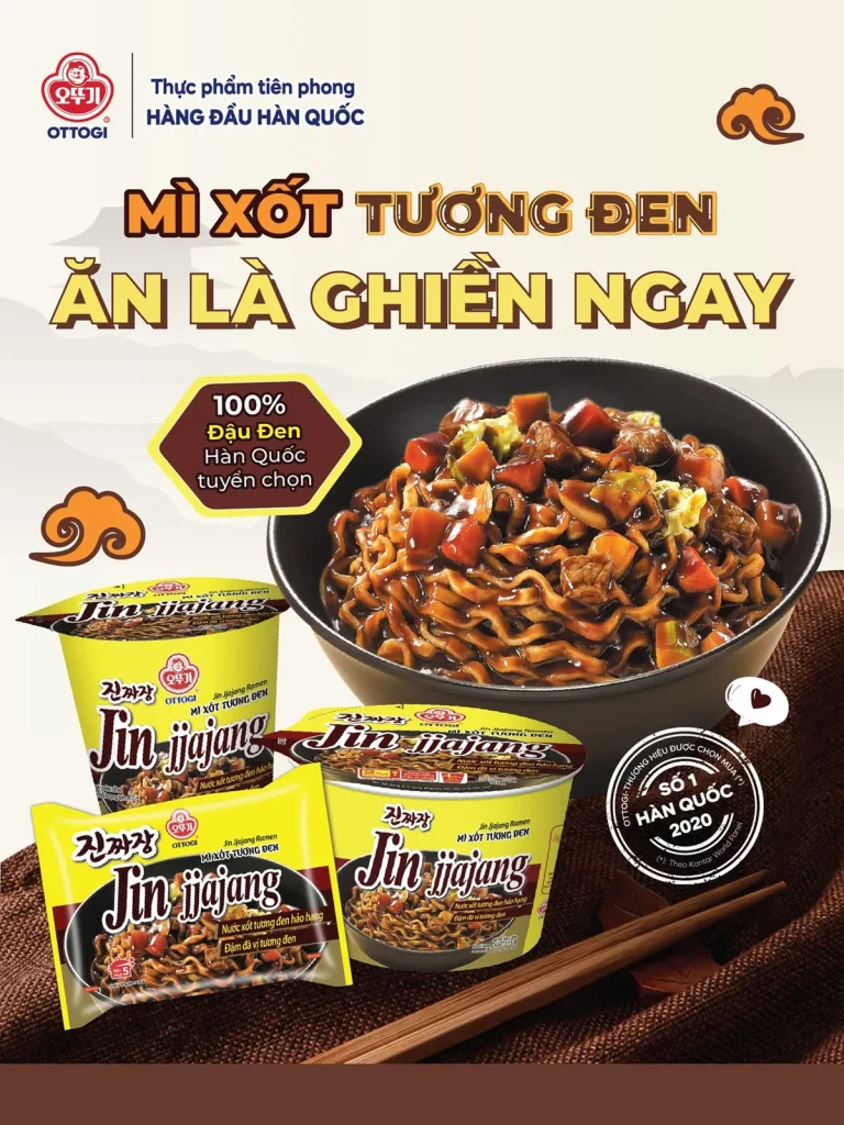 Ottogi Jin jajang noodle social post