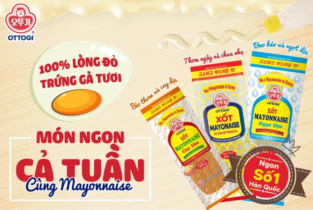 Ottogi mayonnaise weekly dish social post