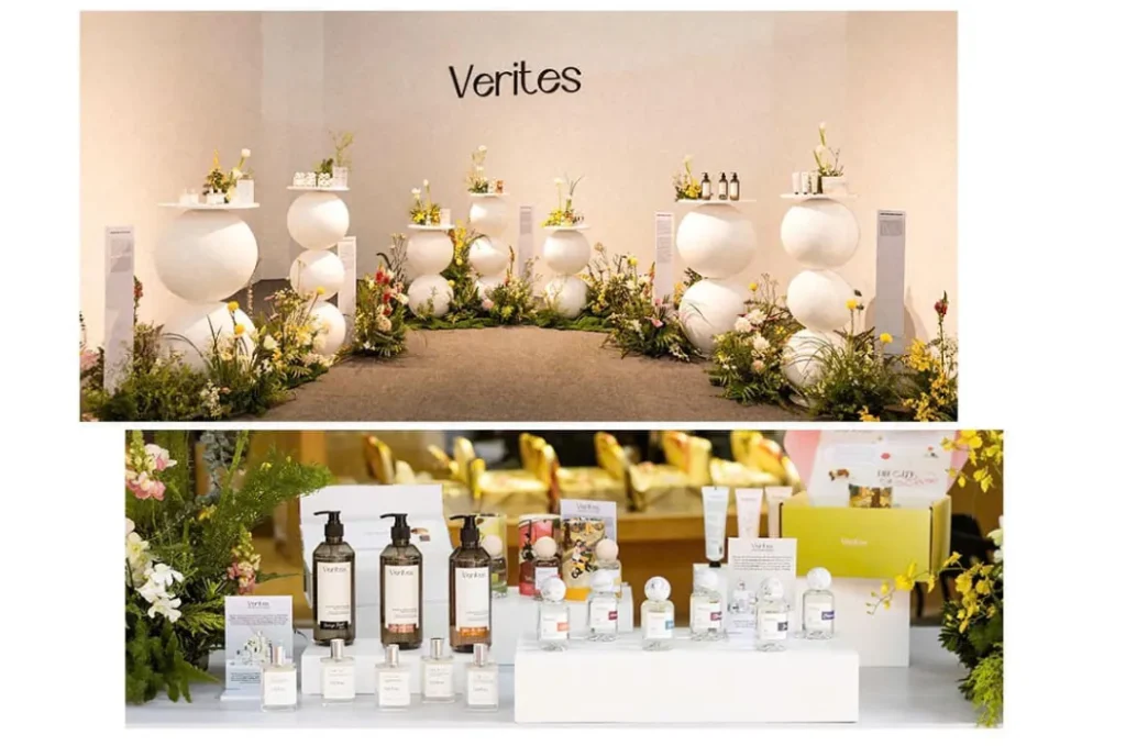 Verites product display at the launch event